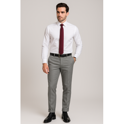 Ash grey dress pants men