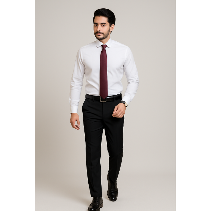 Classic Black Tailored Dress Pants - Stylish Attire