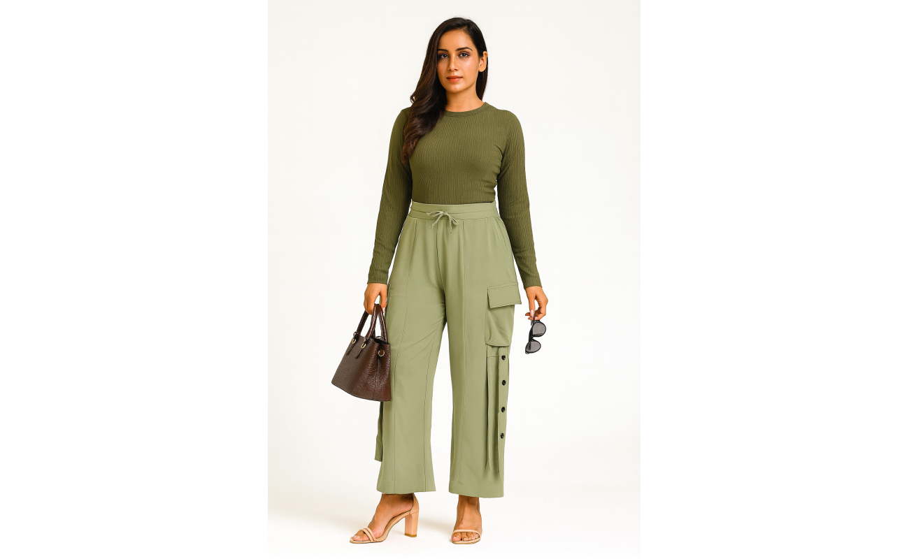 Olive green cargo pants
