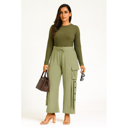 Olive green cargo pants