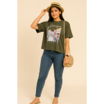 Green Crop T Shirt