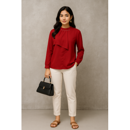 Crimson Allure Top