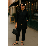 ladies coord set black