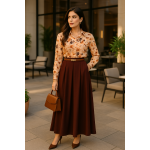 Free Size Maroon Skirt