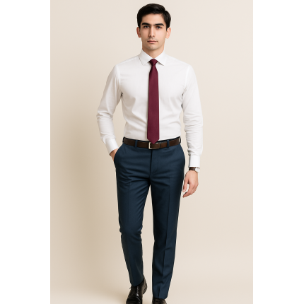 Midnight blue dress pants men