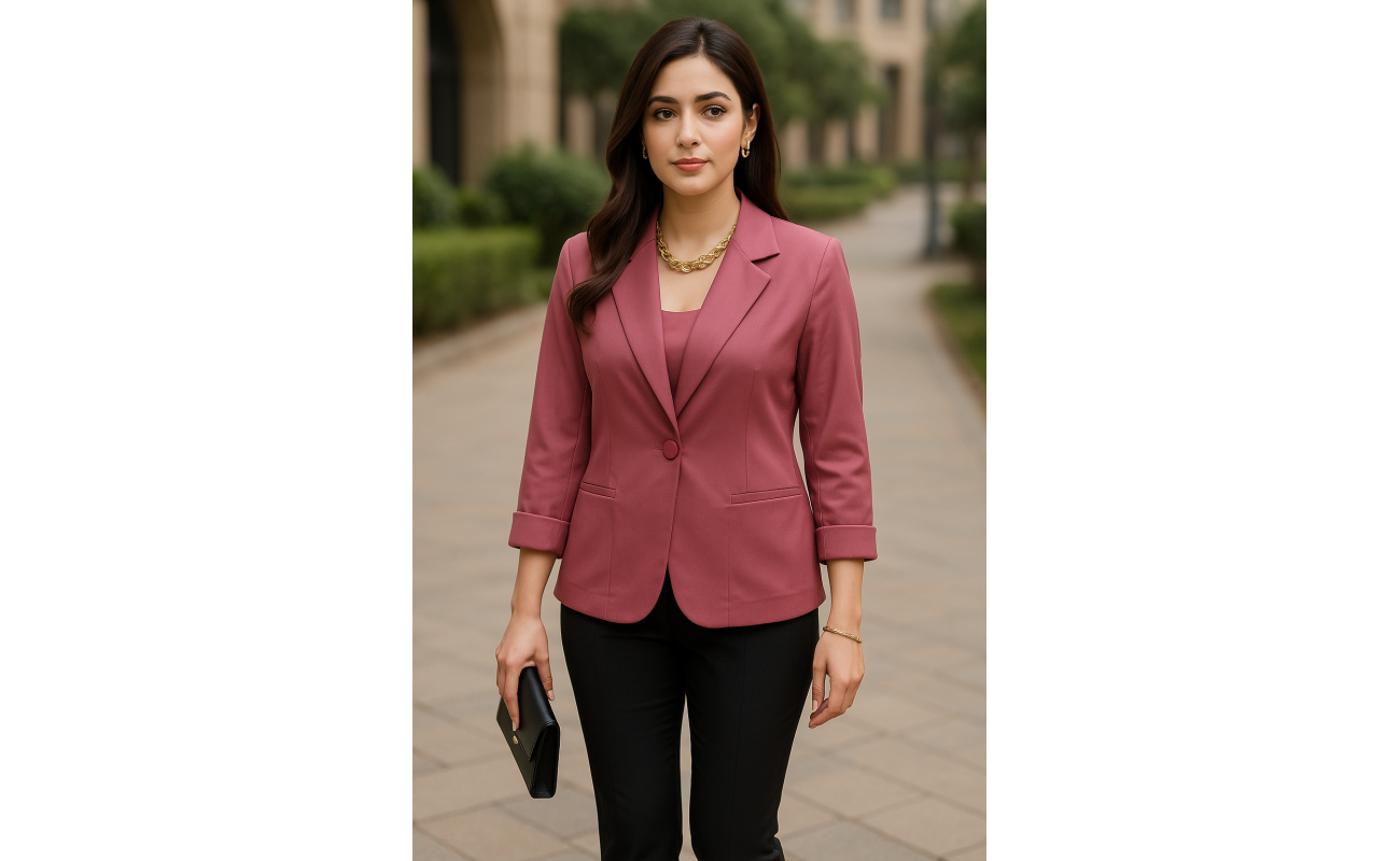 Rosé Luxe Blazer