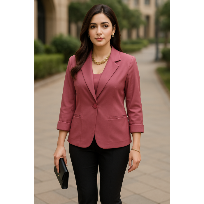 Rosé Luxe Blazer