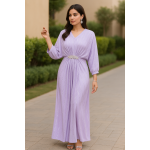 Lavender silk party kaftan