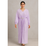 Lavender silk party kaftan